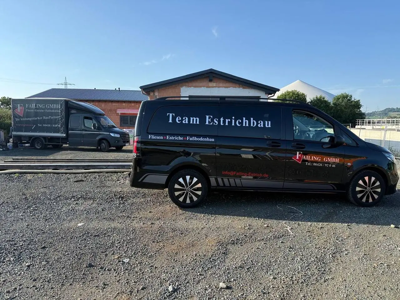 Transporter „Team Estrichbau“ der Failing GmbH